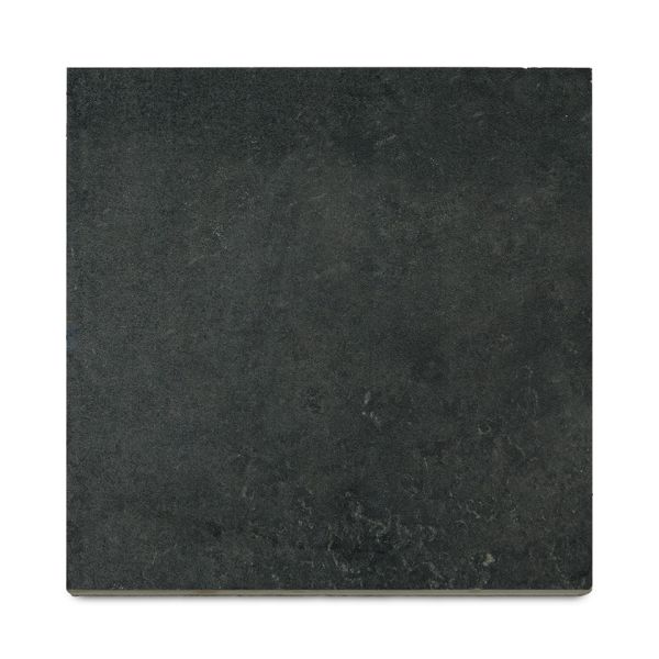 Square of Charcoal porcelain seen from above to show deep colour of plank paving.***
