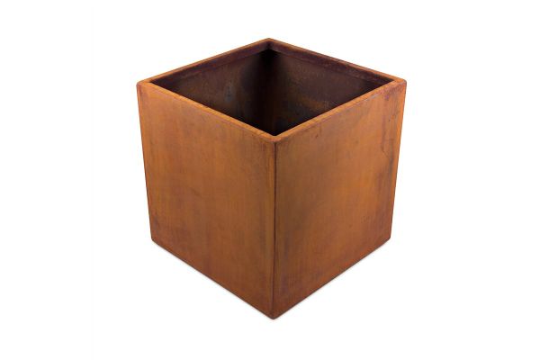Image displaying Corten Steel Cube Planter W 500 x H 500 x D 500