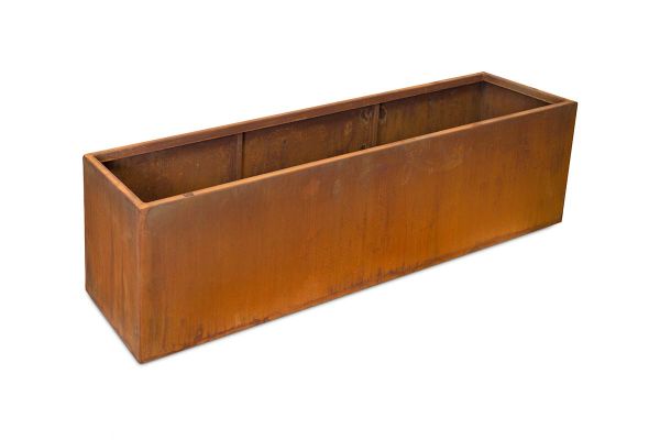 Image displaying W 1600 x H 400 x D 400mm Cube Trough Planter