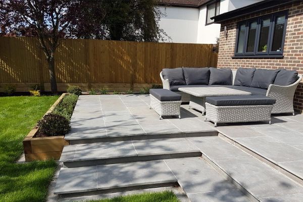 Graphite Grey Limestone Paving