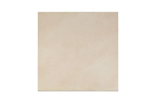 Single Venetian Beige Porcelain Paving tile, from above, showing smooth texture and even colour. Available nationwide in the UK.***