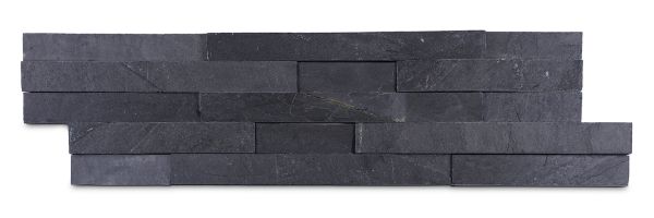 Black Sandstone Cladding panel, 4 blocks wide, showing colour and variation in textures. Free UK delivery available.***